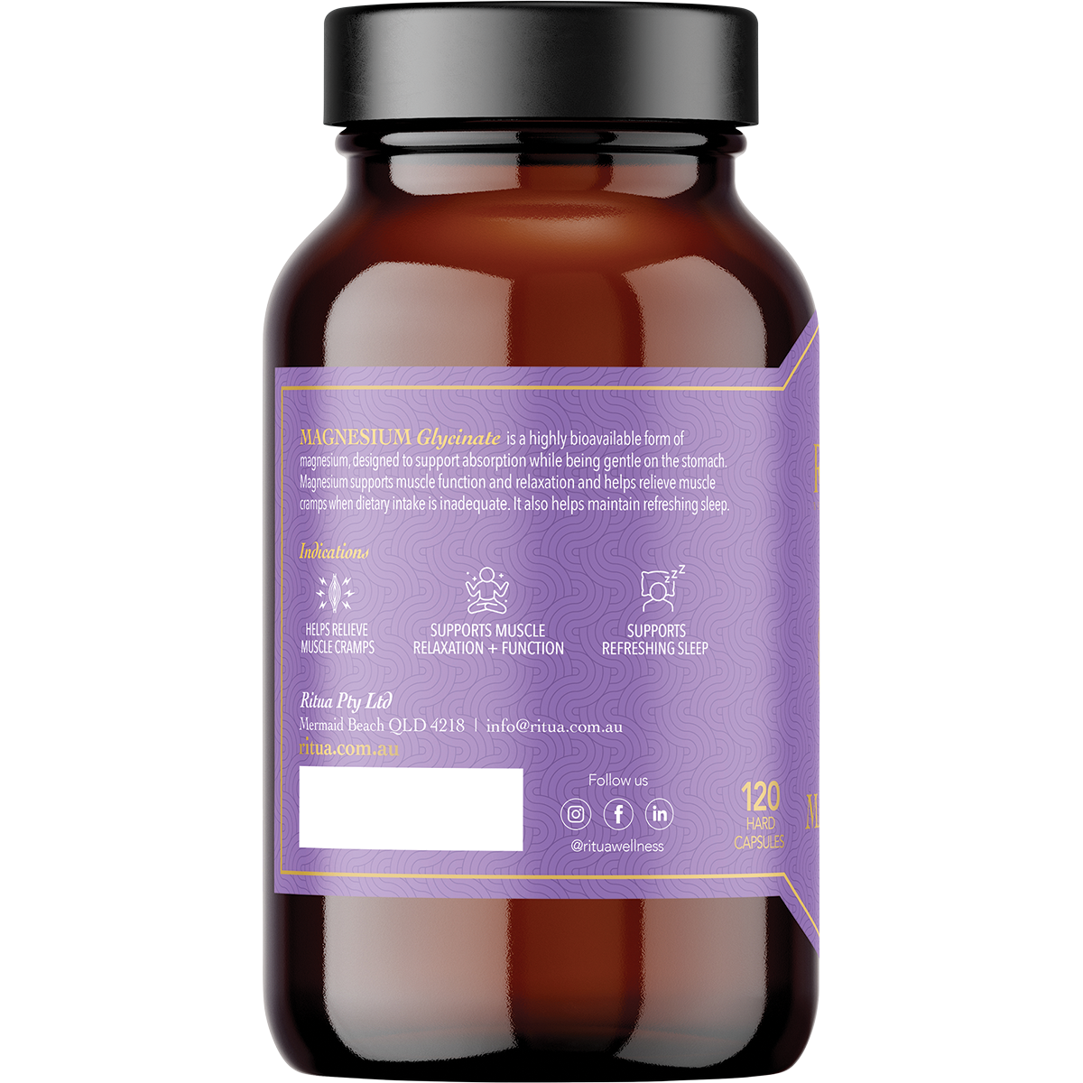Ritua Pure Magnesium Glycinate 120 Capsules