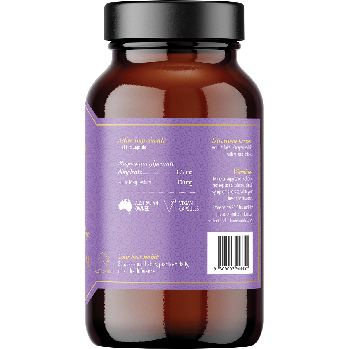 Ritua Pure Magnesium Glycinate 120 Capsules