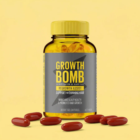 Growth Bomb Regrowth Assist Support for Thinning Hair Supplement 30 Capsules