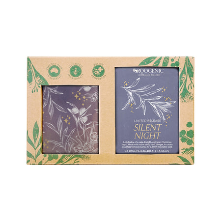 Roogenic Australia Gift Box Silent Night Limited Release X 18 Tea Bags With Tin