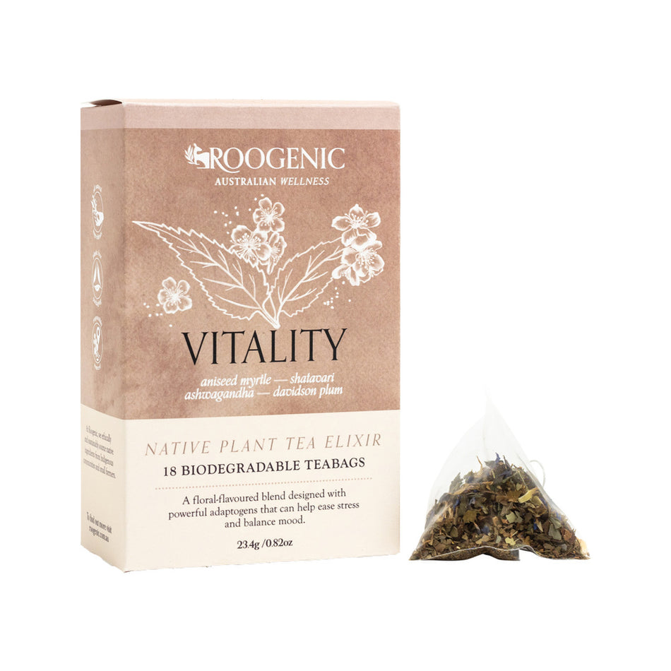 Roogenic Australia Women's Vitality (Native Plant Tea Elixir) x 18 Tea Bags
