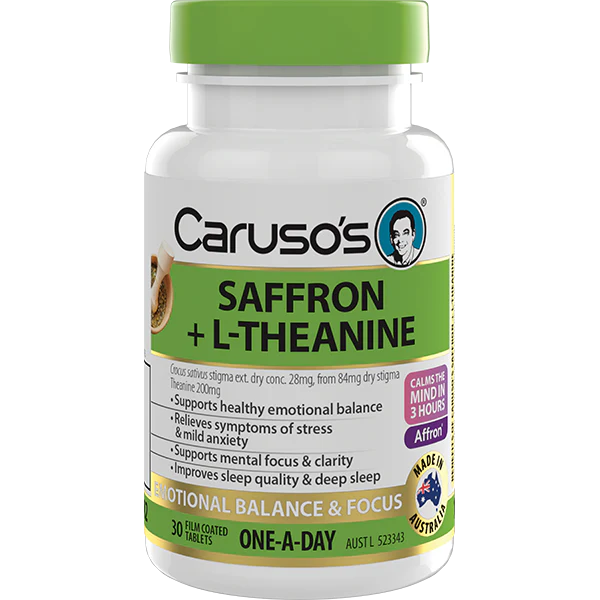 Caruso's Saffron + L-Theanine 30 Tabs
