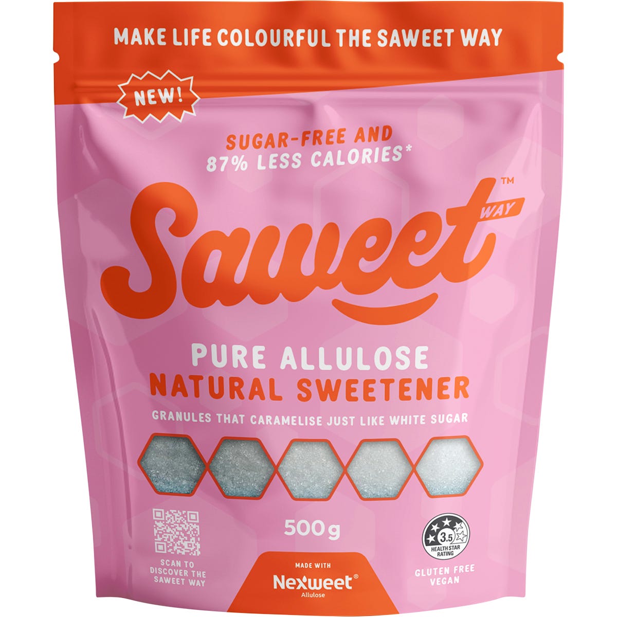 Saweet Way Pure Allulose Natural Sweetener Granules 500g