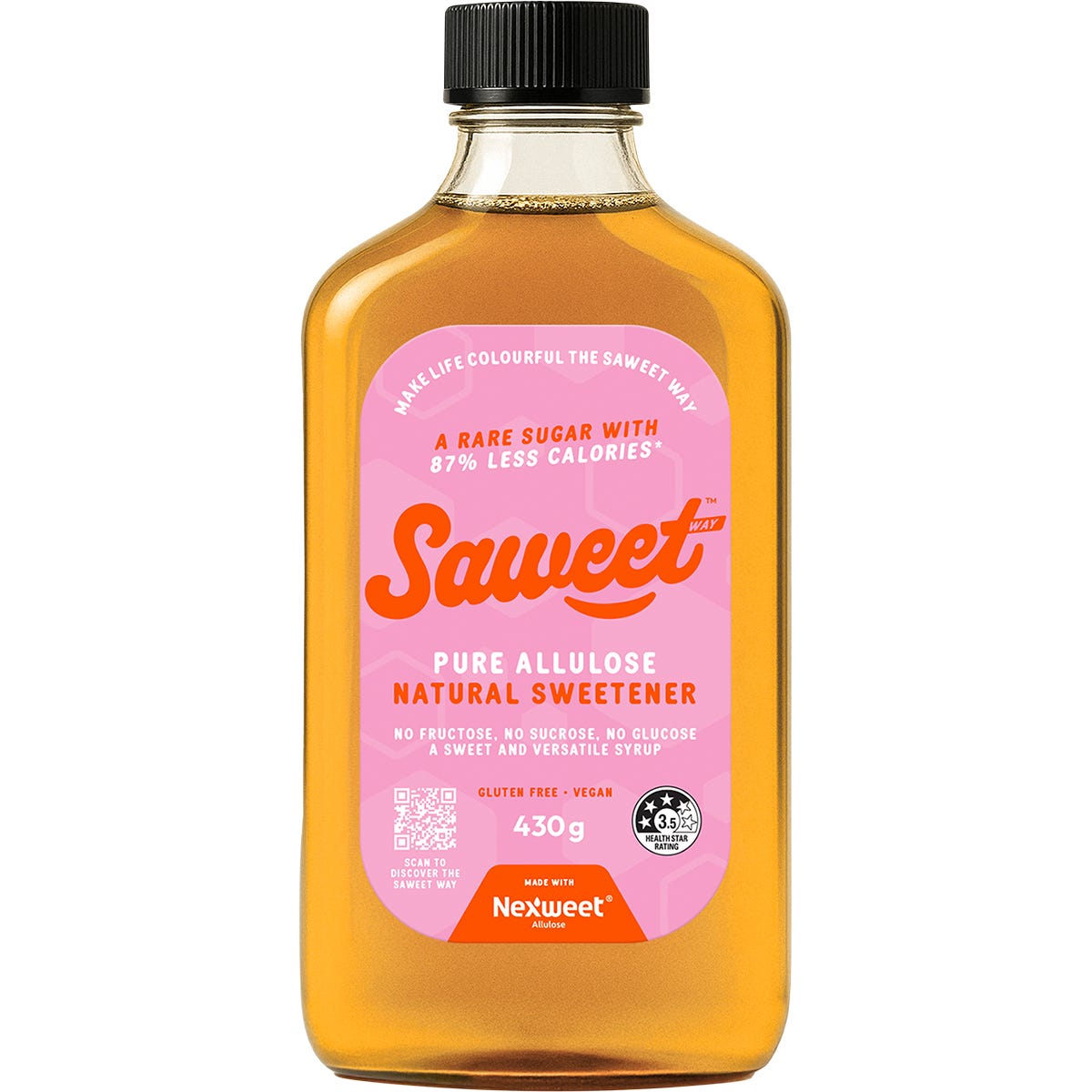 Saweet Way Pure Allulose Natural Sweetener Syrup 430g