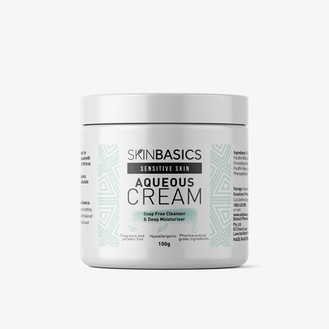 Skin Basics Aqueous Cream BP Soap-Free Cleanser 100g (Jar)