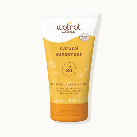 Wotnot Natural Sunscreen 30 SPF Suitable For Sensitive Skin 150g