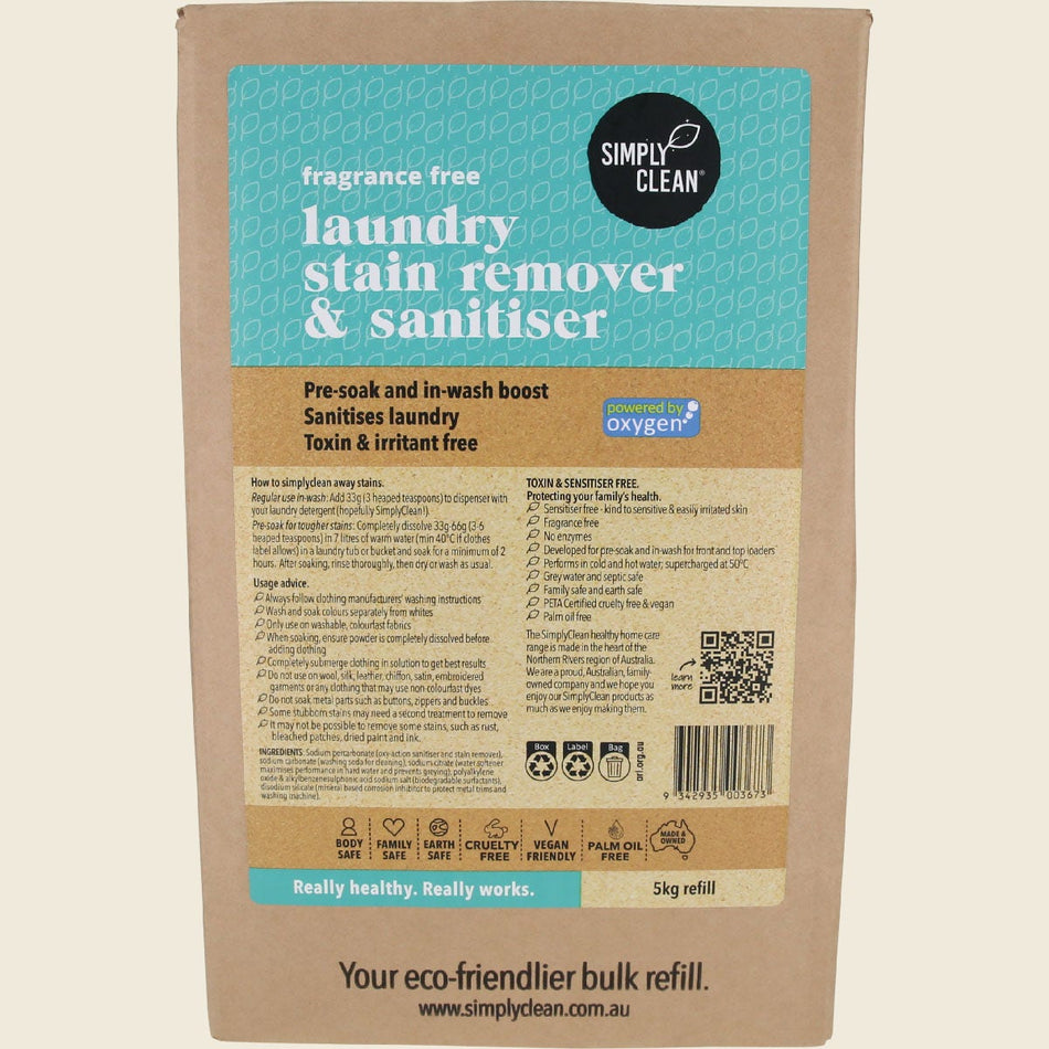 Simply Clean FF Laundry Stain Remover 5kg Box