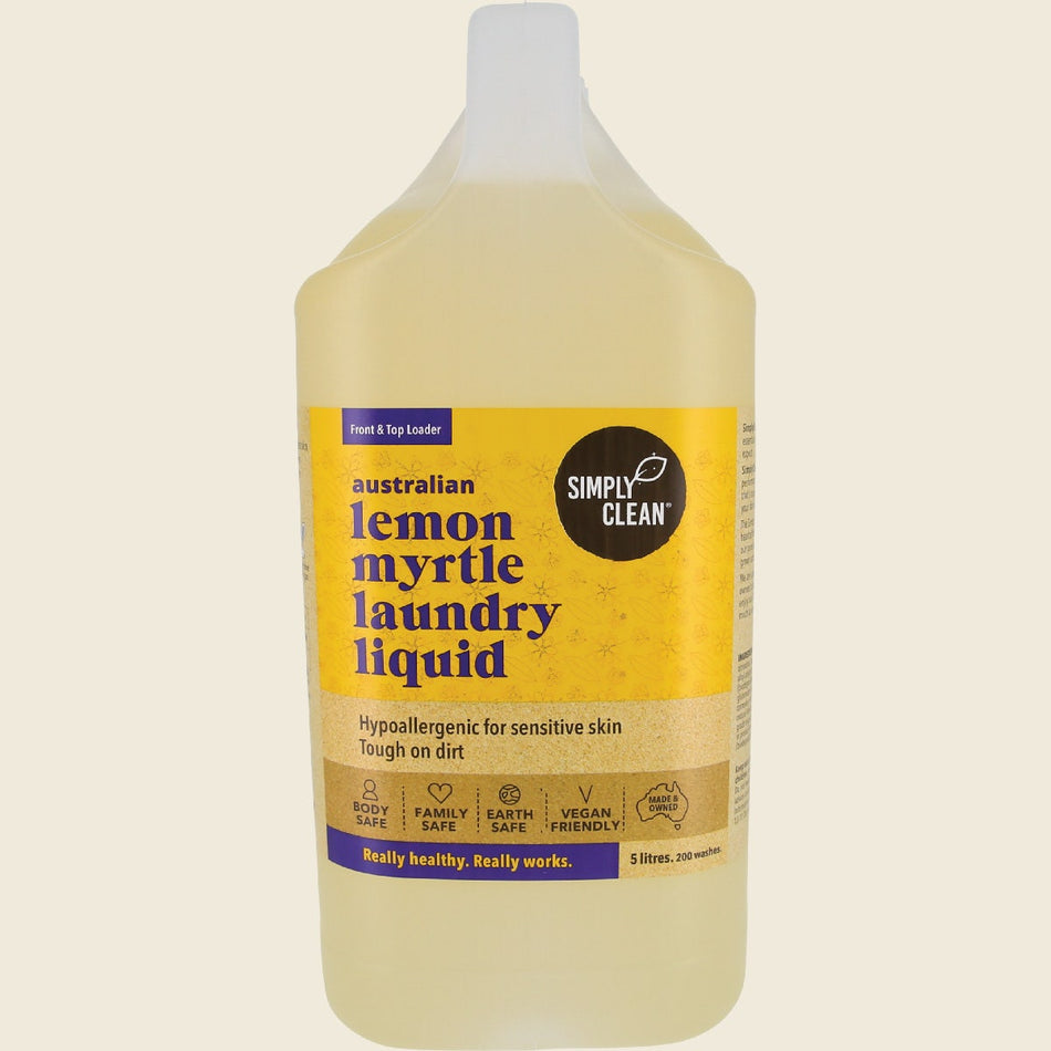 Simply Clean Lemon Myrtle Laundry Liquid 5L