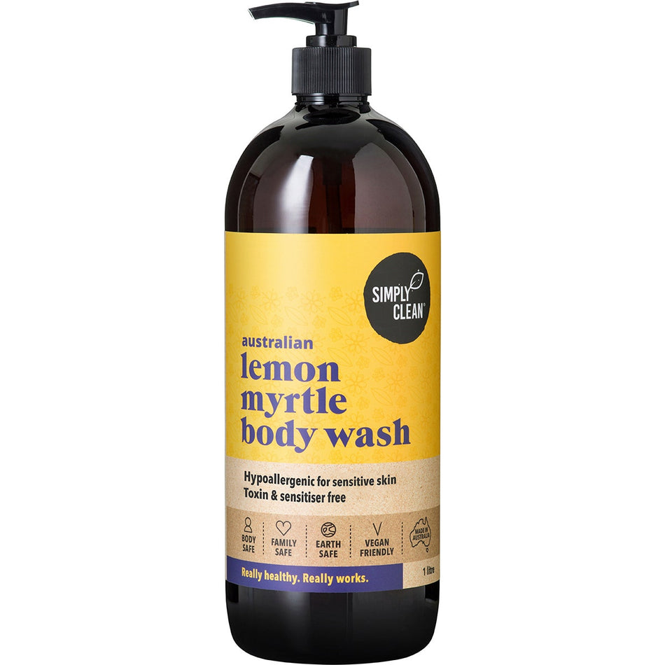 Simply Clean Lemon Myrtle Body Wash 1L