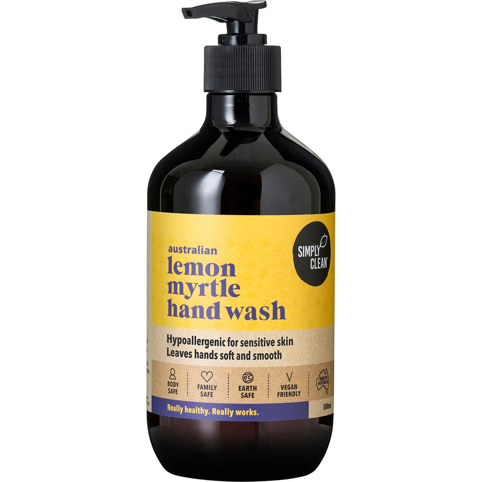 Simply Clean Lemon Myrtle Hand Soap 500ml