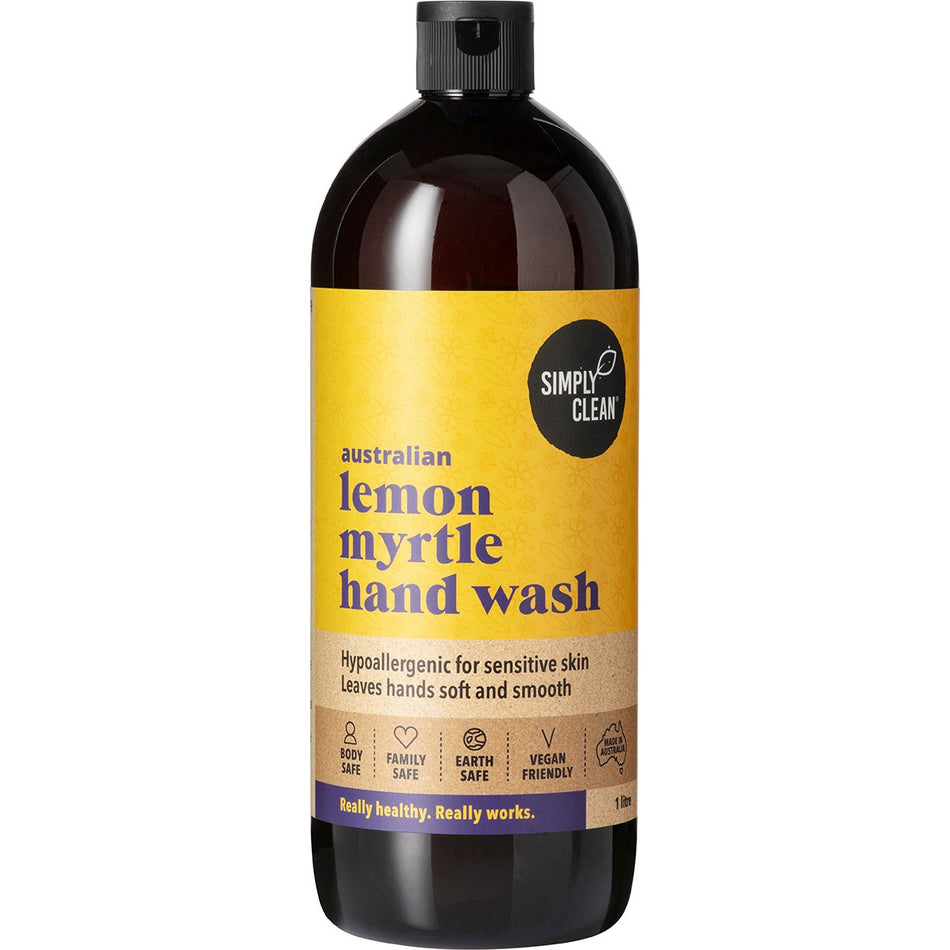 Simply Clean Lemon Myrtle Hand Soap 1L