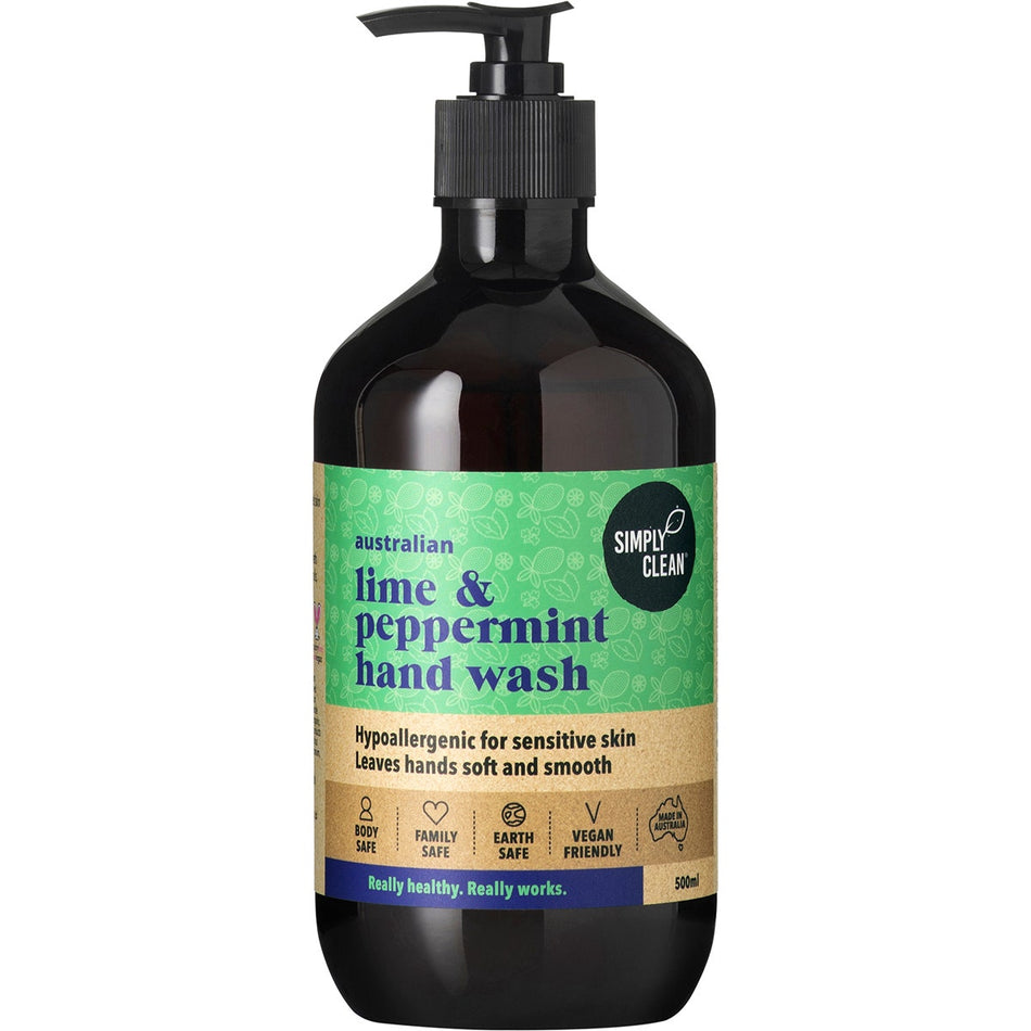 Simply Clean Lime & Peppermint Hand Wash 500ml