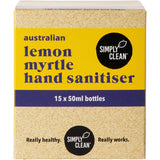 Simply Clean Lemon Myrtle Hand Sanitiser 50ml (Pack of 15)