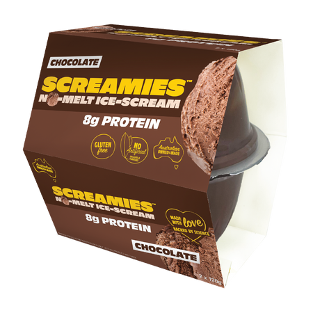 Screamies No Melt Ice Cream Protein 120g X 2 Pack x 6
