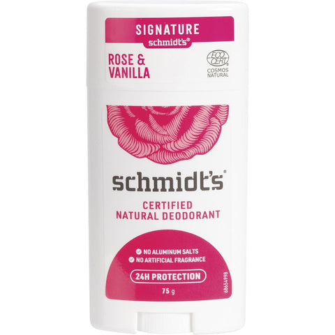 SCHMIDT'S Deodorant Stick Rose + Vanilla 75g