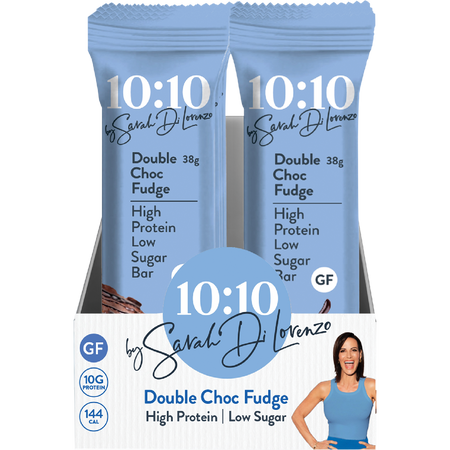 10:10 By SDL Protein Snack Bar Double Choc Fudge 38g x 14 Pack