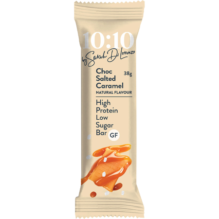 10:10 By SDL Protein Snack Bar Choc Salted Caramel 38g x 14 Pack