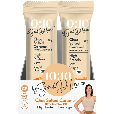 10:10 By SDL Protein Snack Bar Choc Salted Caramel 38g x 14 Pack