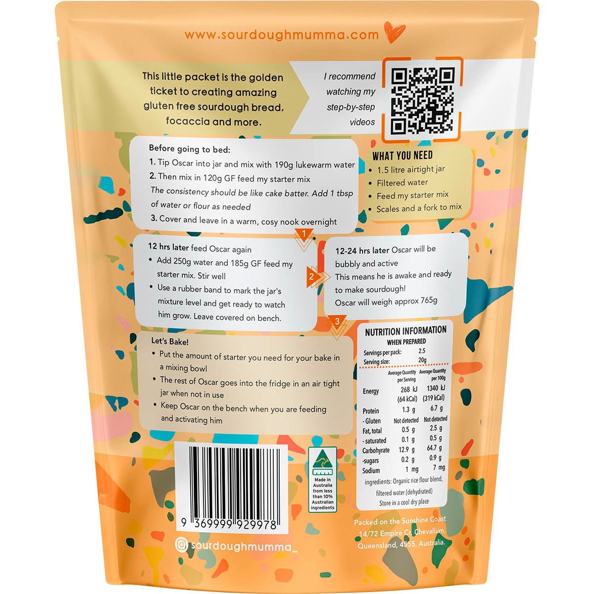 SOURDOUGH MUMMA Sourdough Starter Gluten Free 20g