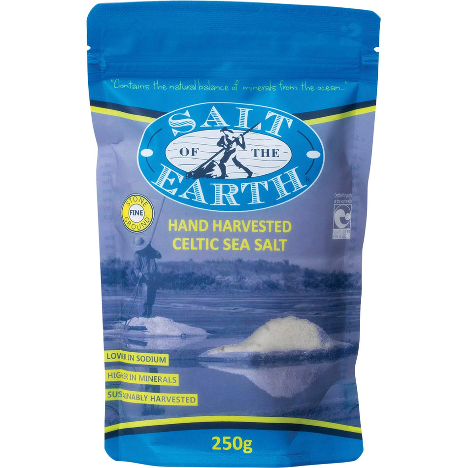 Salt Of The Earth Hand Harvested Celtic Sea Salt Fine 250g