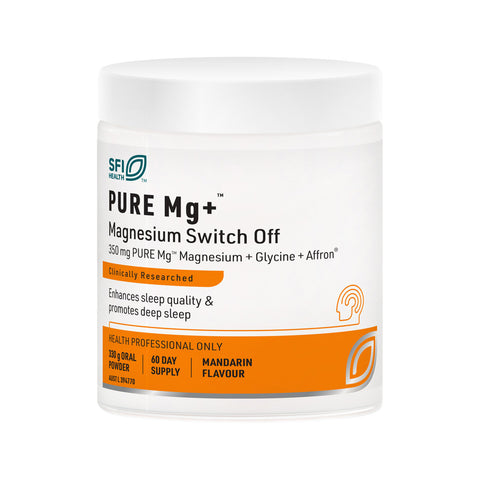 SFI Health PURE Mg+ Magnesium Switch Off Mandarin Oral Powder 330g