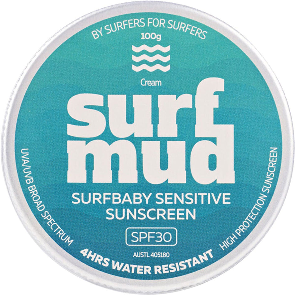 SURFMUD Surfbaby Sensitive Sunscreen SPF 30 Tin 100g