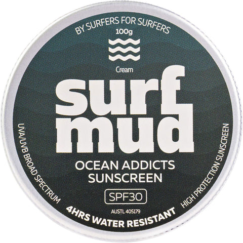 SURFMUD Ocean Addicts Sunscreen SPF 30 Tin 100g