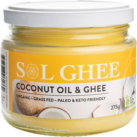 SOL ORGANICS Coconut Oil & Ghee 275g