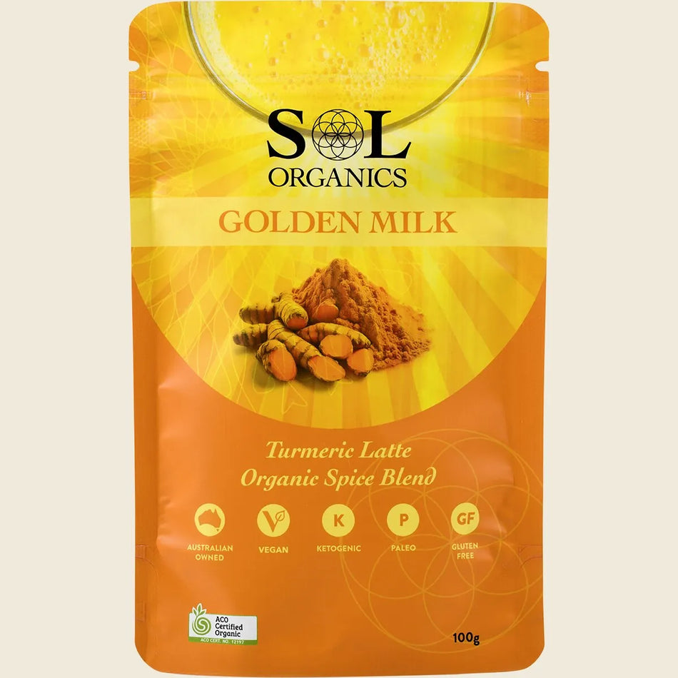 SOL ORGANICS Golden Milk Turmeric Blend 100g