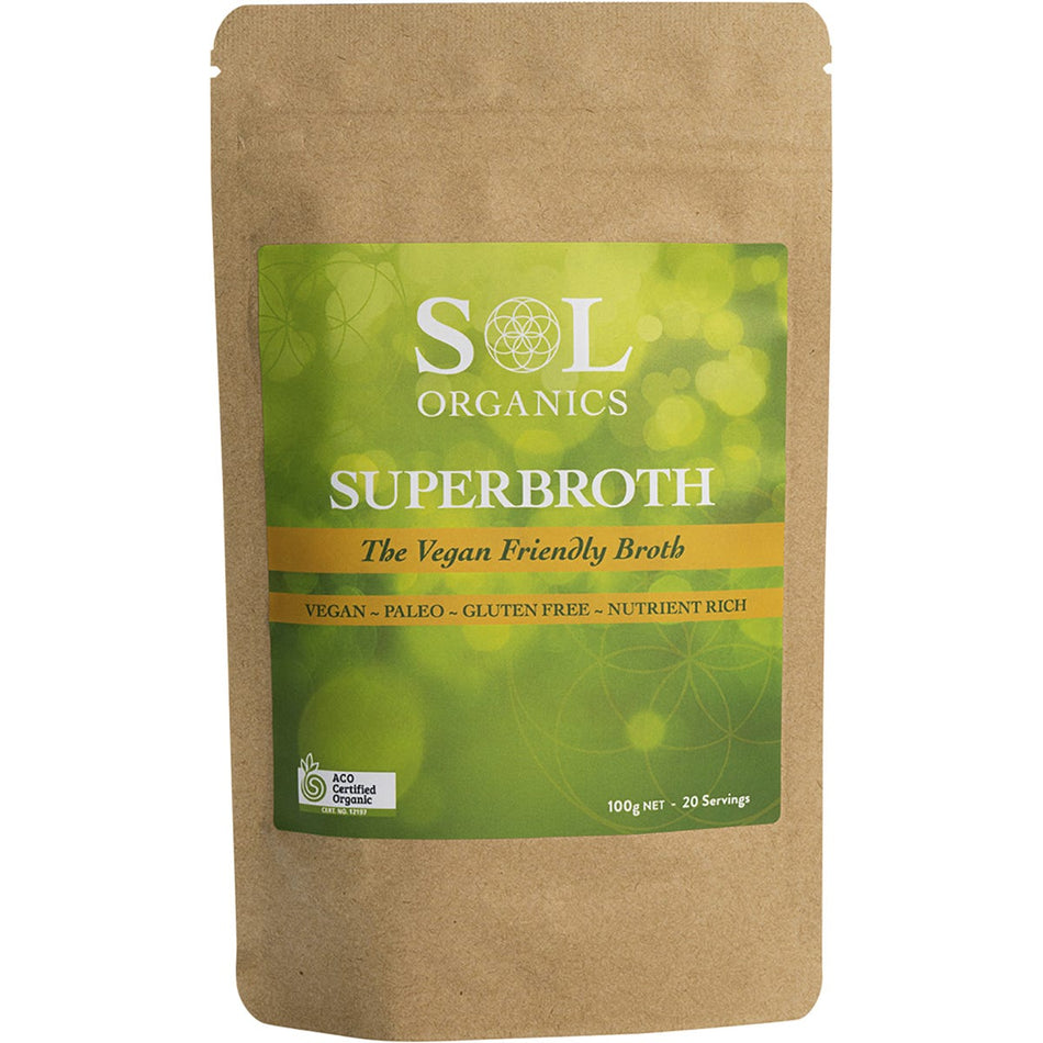 SOL ORGANICS Superbroth Vegan Friendly Broth 100g