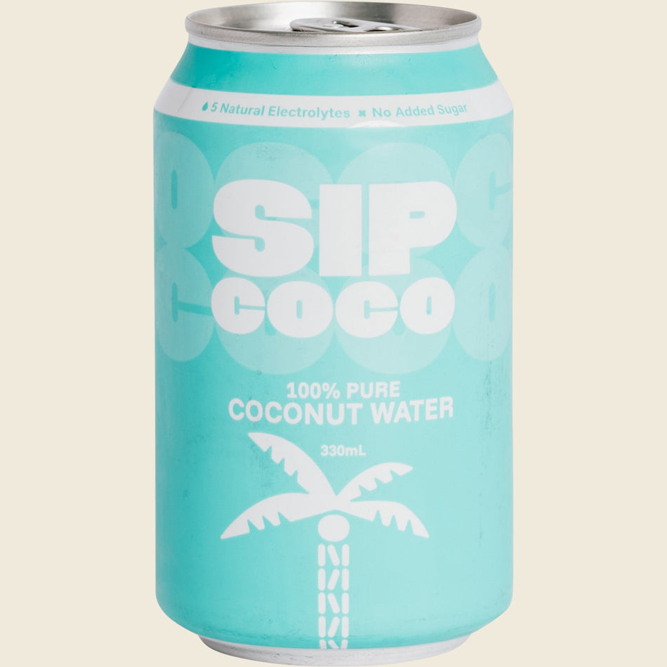SIP COCO 100% Pure Coconut Water Can 12x330ml