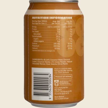 SIP COCO Chocolate Coconut Water Can 12x330ml