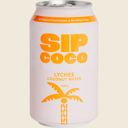 SIP COCO Lychee Coconut Water Can 12x330ml
