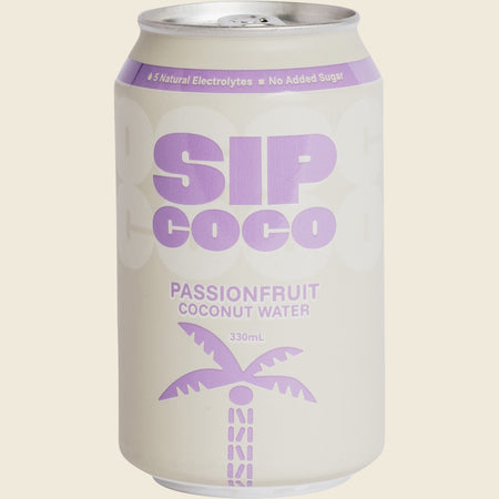 SIP COCO Passionfruit Coconut Water Can 12x330ml