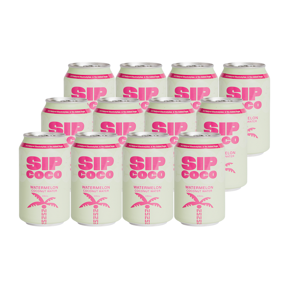 Sip Coco Watermelon Coconut Water 330ml x 12 Pack