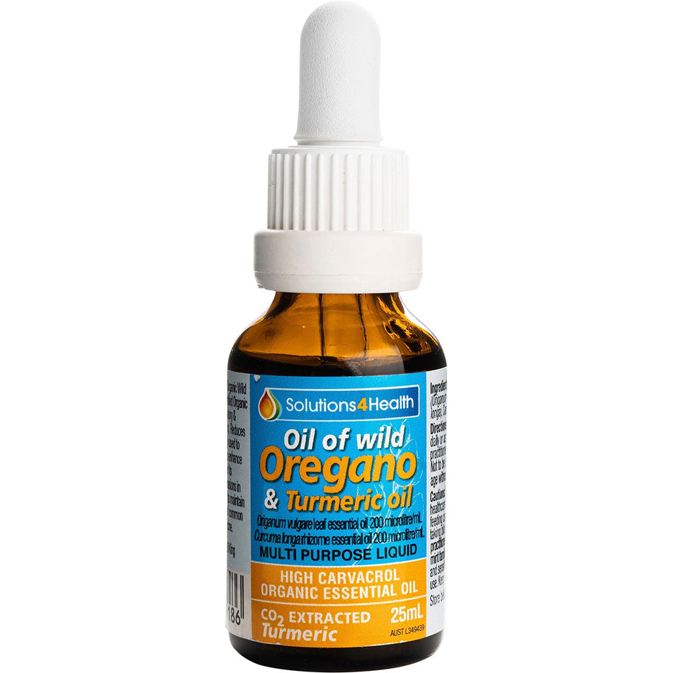 Solutions 4 Health Oil of Wild Oregano & Turmeric Oil 25ml