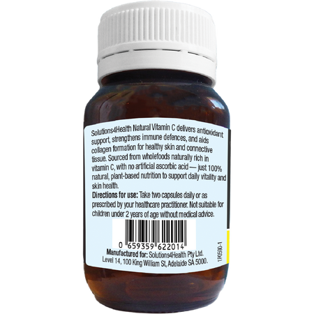 Solutions 4 Health Natural Vitamin C 60 Capsules