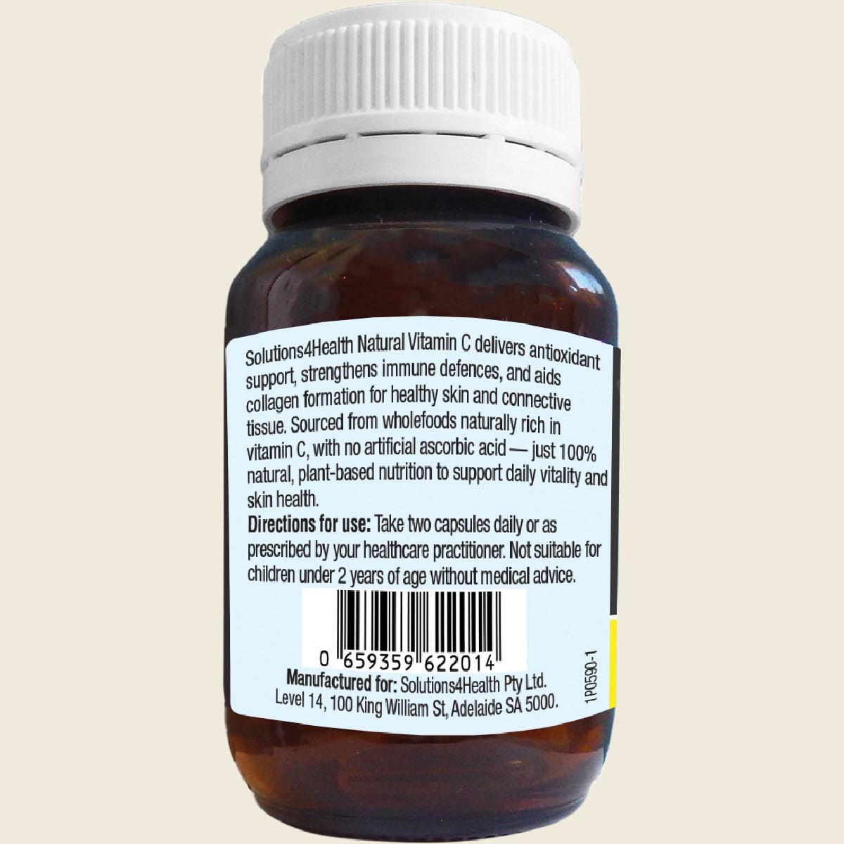 Solutions 4 Health Natural Vitamin C 60 Caps