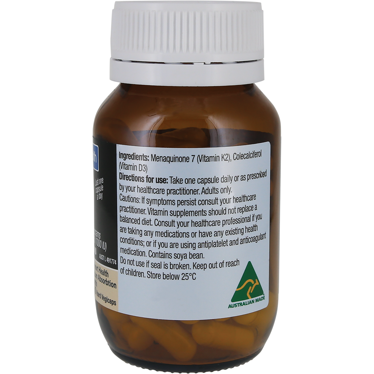 Solutions 4 Health Vitamin D3 + K2 60 Capsules