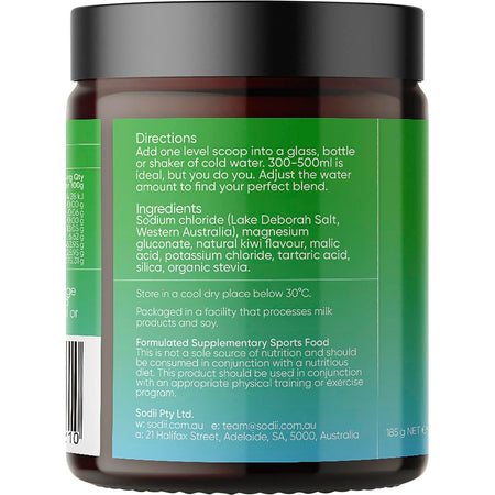 Sodii Everyday Hydration Salts Salty Kiwi 185g