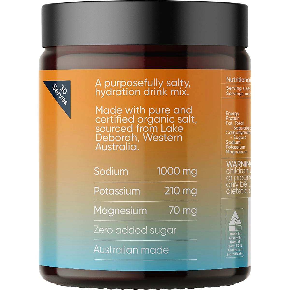Sodii Everyday Hydration Salts Salty Mandarin 185g