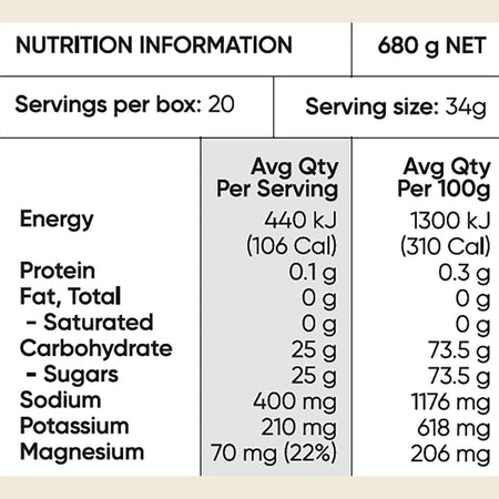 Sodii Raw Electrolyte Honey Salty Honey Hasta Cert 20x34g