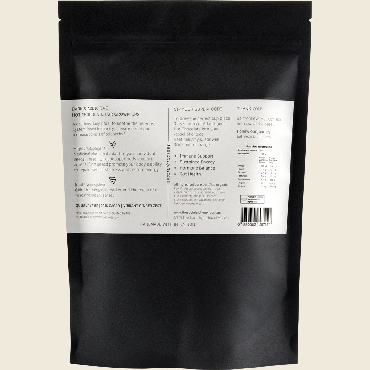 Social Alchemy Adaptogenic Hot Chocolate 450g