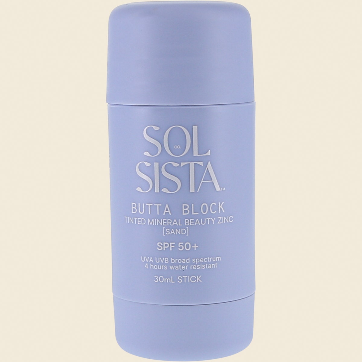 Sol Sista Collective Butta Block SPF50+ Tinted Mineral Beauty Zinc Sand 30ml