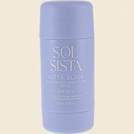 Sol Sista Collective Butta Block SPF50+ Tinted Mineral Beauty Zinc Sand 30ml