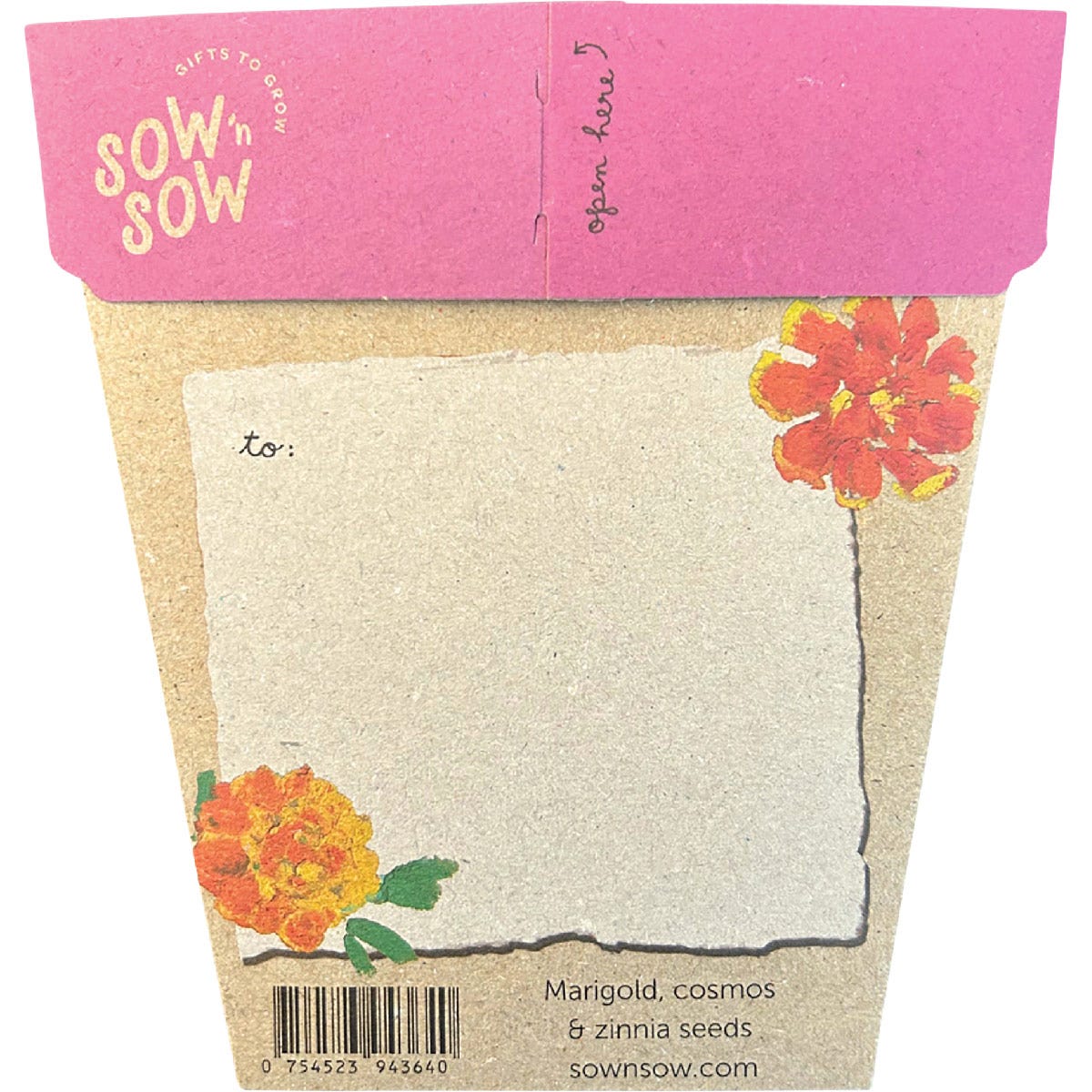 Sow 'n Sow Gift of Seeds Thanks a Bunch 1pc