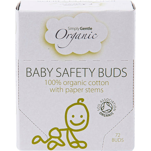 SIMPLY GENTLE ORGANIC Baby Safety Buds 72pk