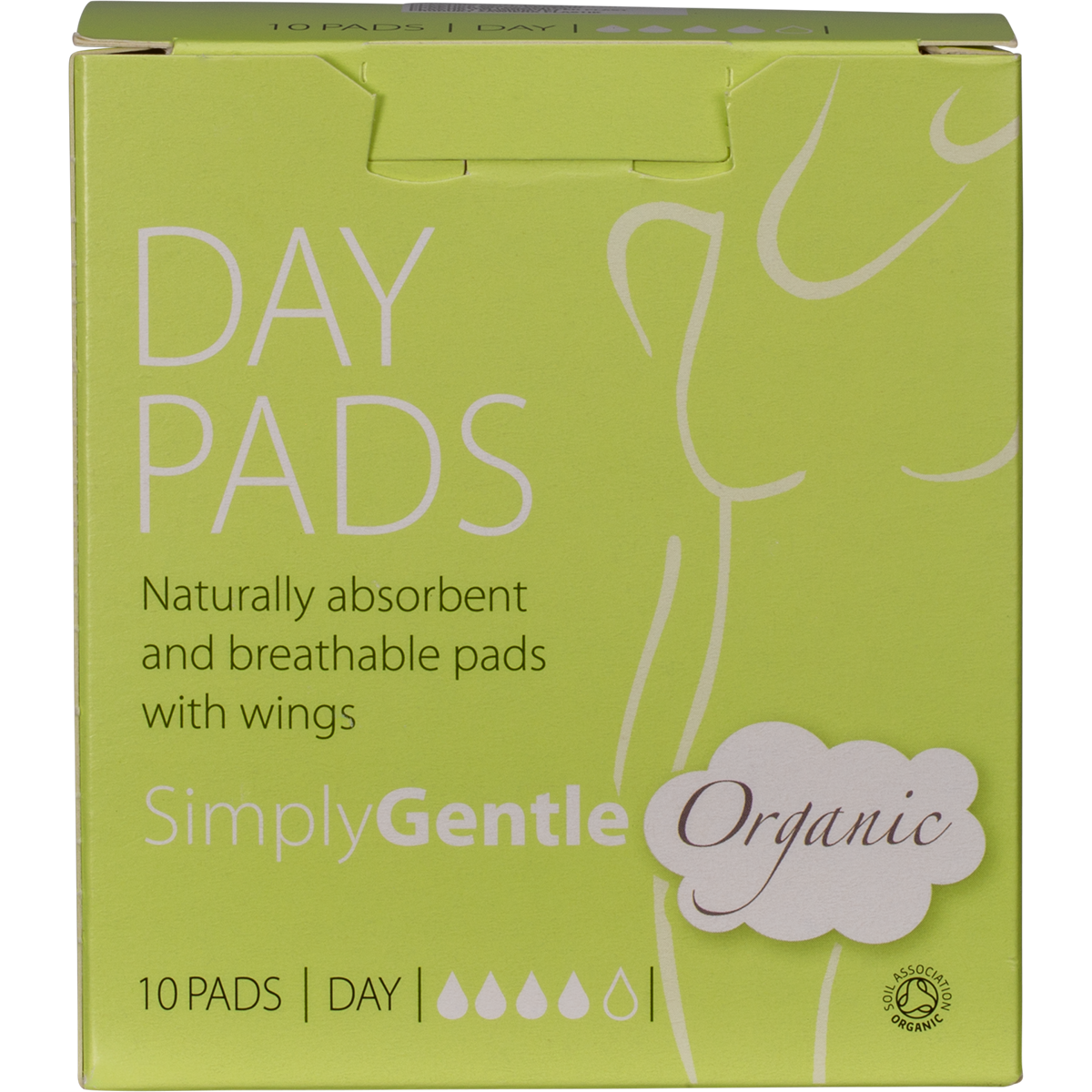 Simply Gentle Organic Day Sanitary Pads 10 Pack