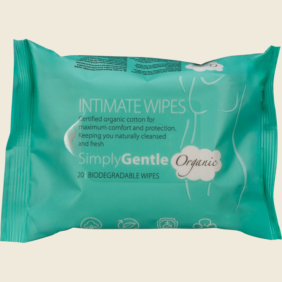 Simply Gentle Organic Intimate Wipes 20pcs