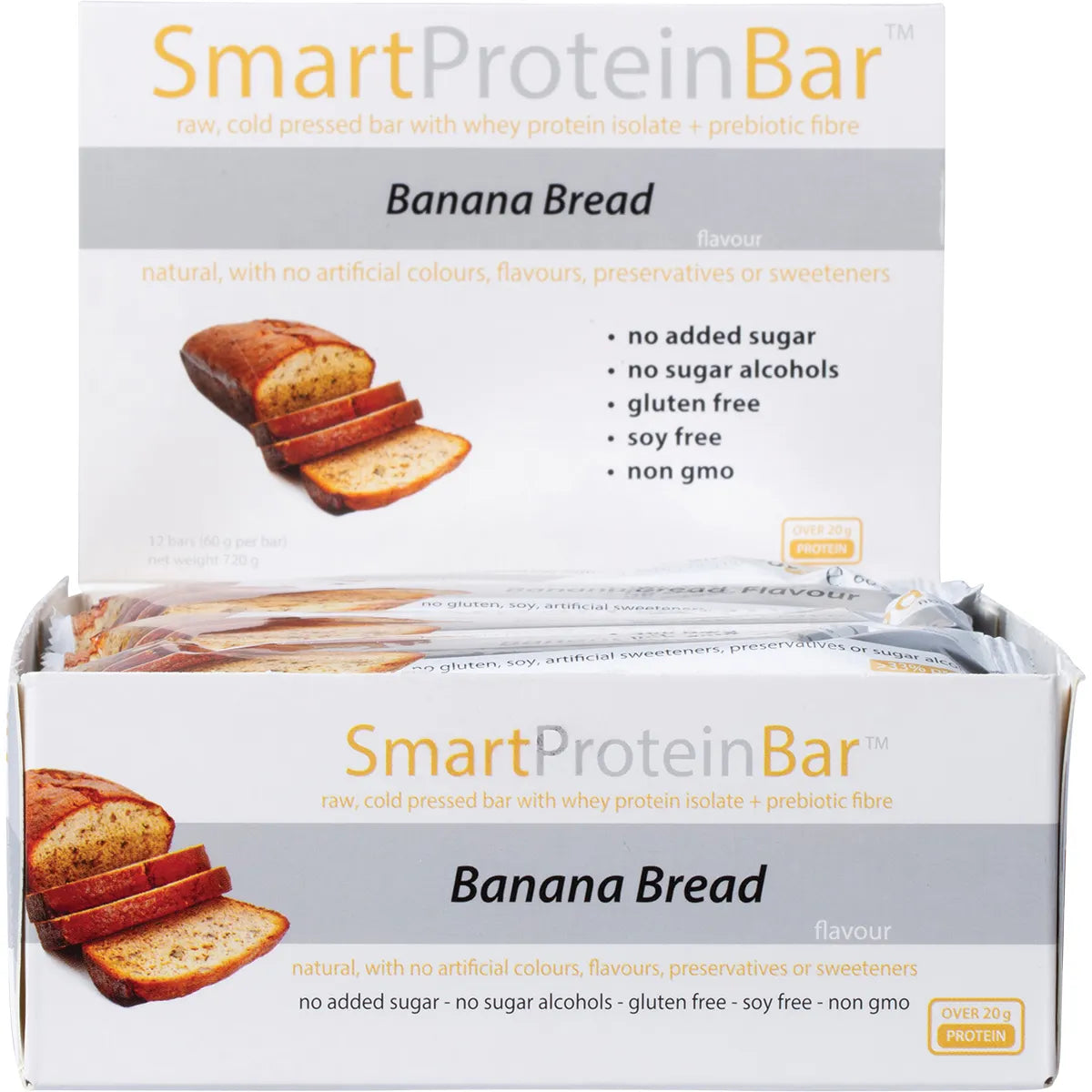 SMART PROTEIN BAR Banana Bread Protein Bar 12x60g